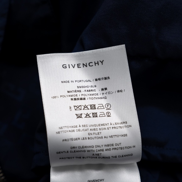 size 52 Givenchy Overshirt Monogram Dark Blue Zipped - Picture 9 of 9